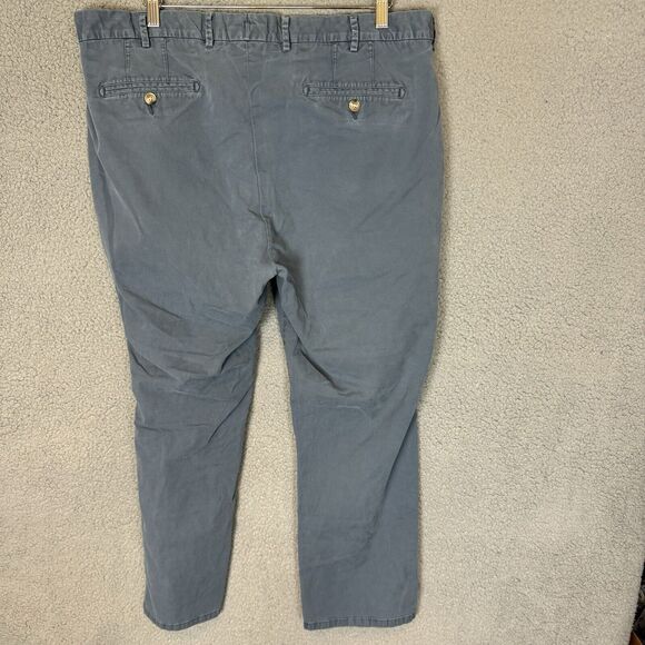 Peter Millar Pants Mens 40x29 Blue Chino Casual Straight Leg Pima Cotton - Picture 3 of 8